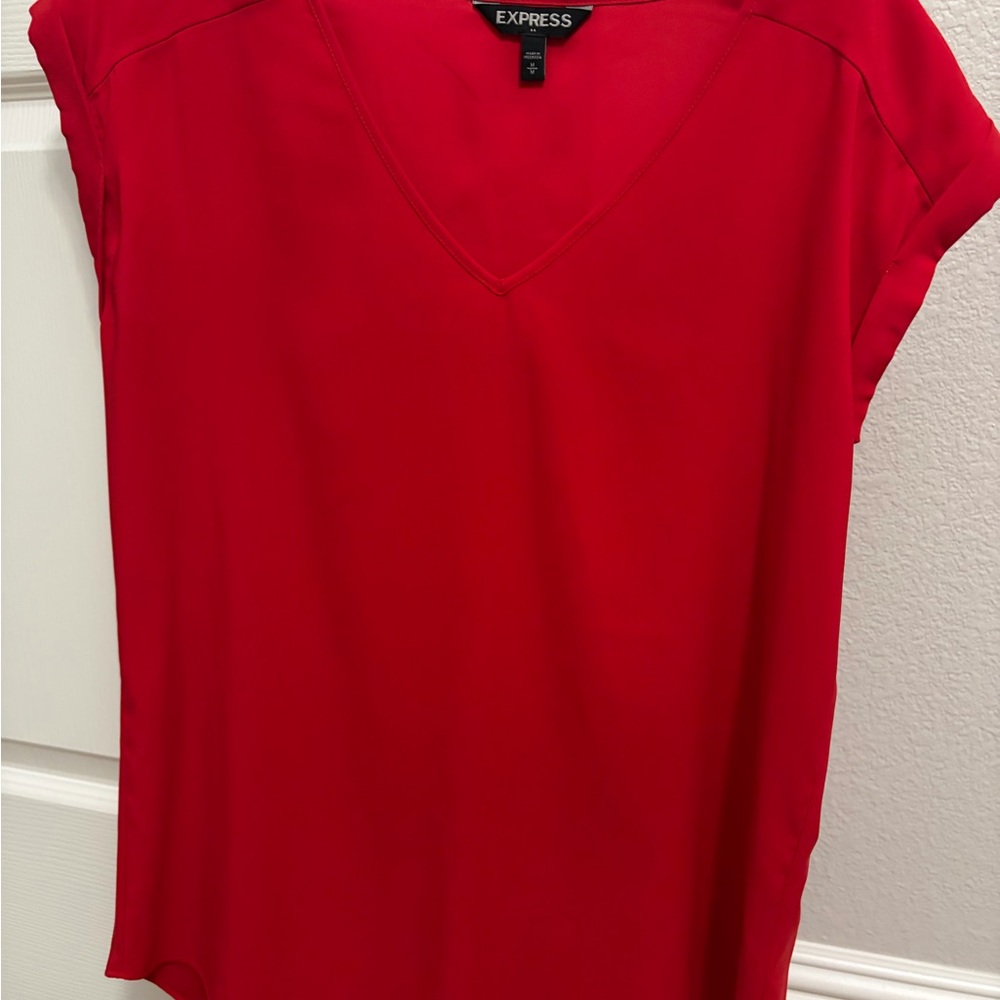Express Women's Bold Red Blouse